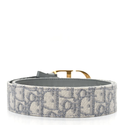 Christian Dior Oblique 30 Montaigne 35mm Belt 70 28 Gris 2 of 5