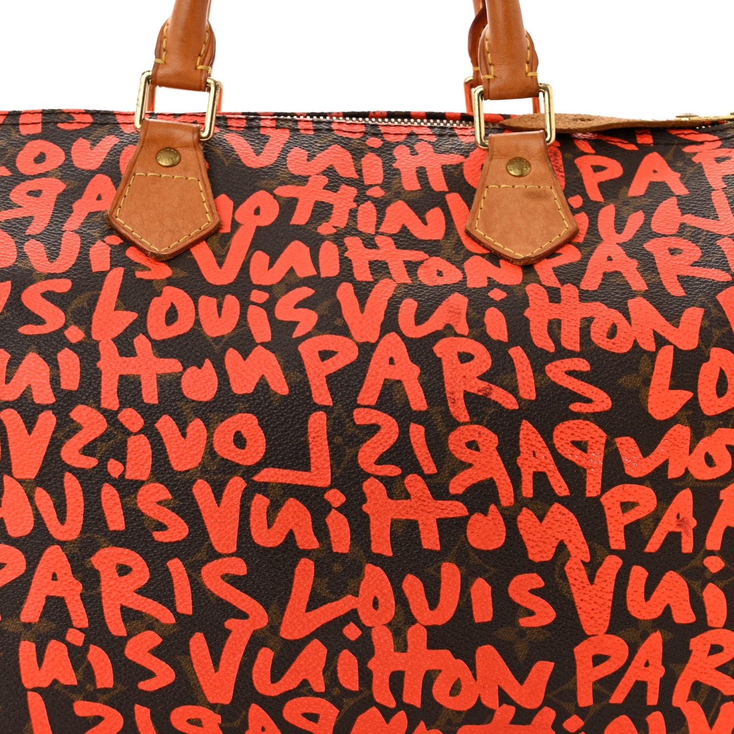 Louis Vuitton Monogram Graffiti Speedy 30 Orange 8 of 12