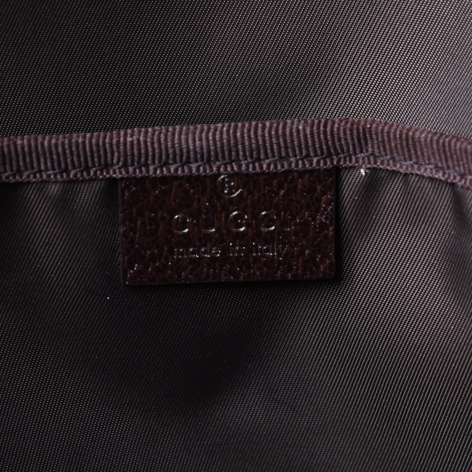 Gucci Monogram Natural Pigskin Large Diaper Bag Beige Ebony Cocoa Dark Chocolate 6 of 14