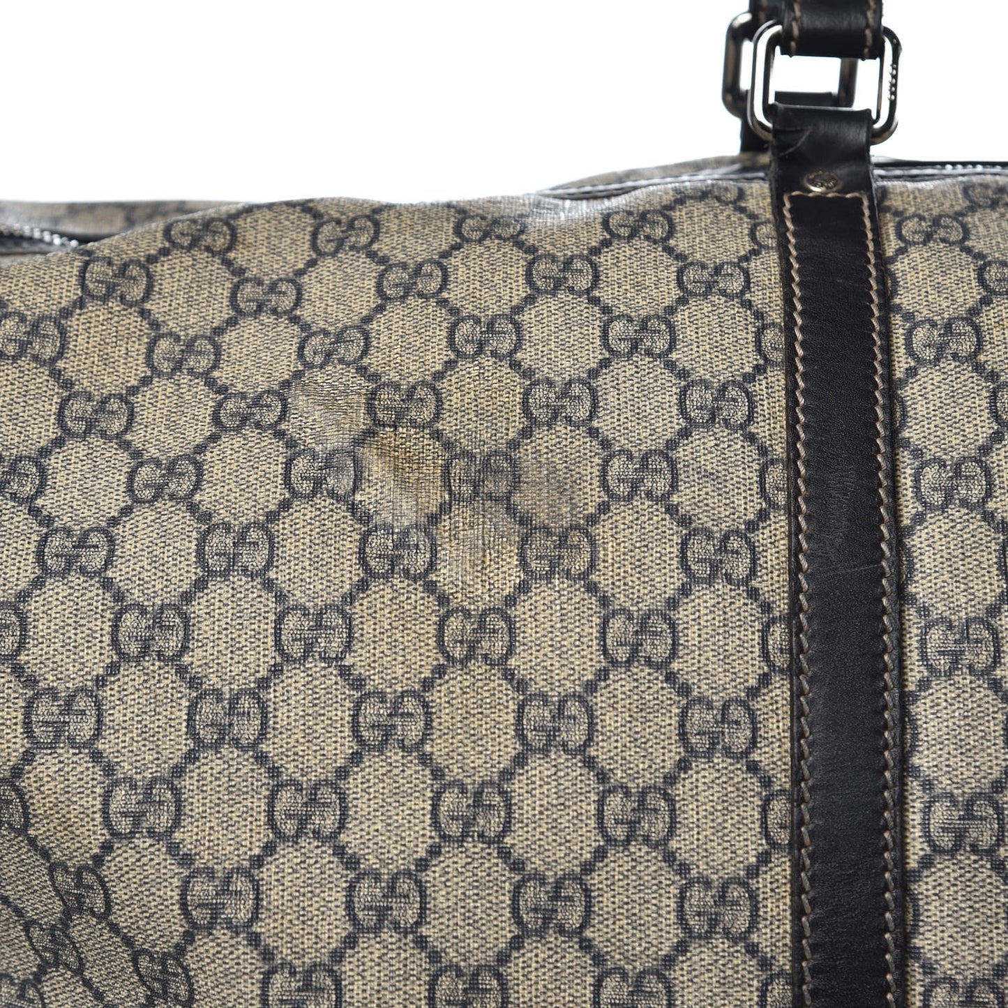 GG Plus Monogram Large Carry On Duffle Bag Navy