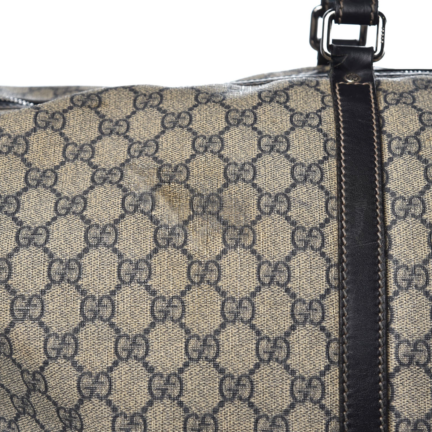 Gucci GG Plus Monogram Large Carry On Duffle Bag Navy 18 of 25