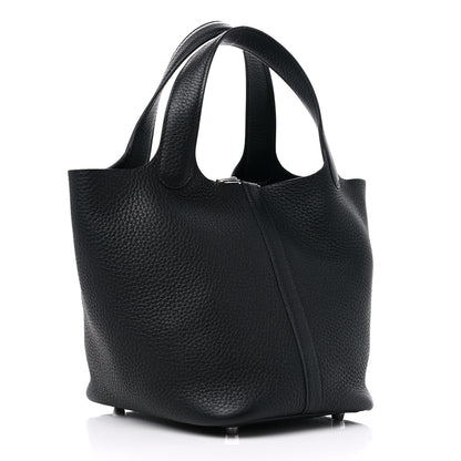 Hermes Taurillon Clemence Picotin Lock 18 PM Black 2 of 9