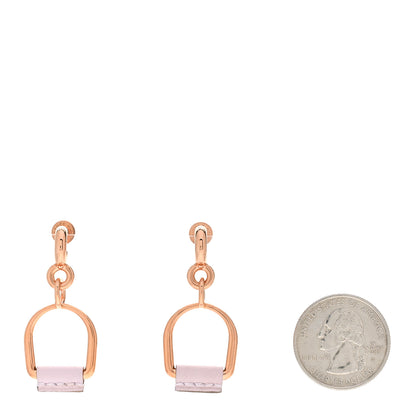 Hermes Swift Small Heritage Equestre Etrier Earrings Mauve Pale 2 of 6