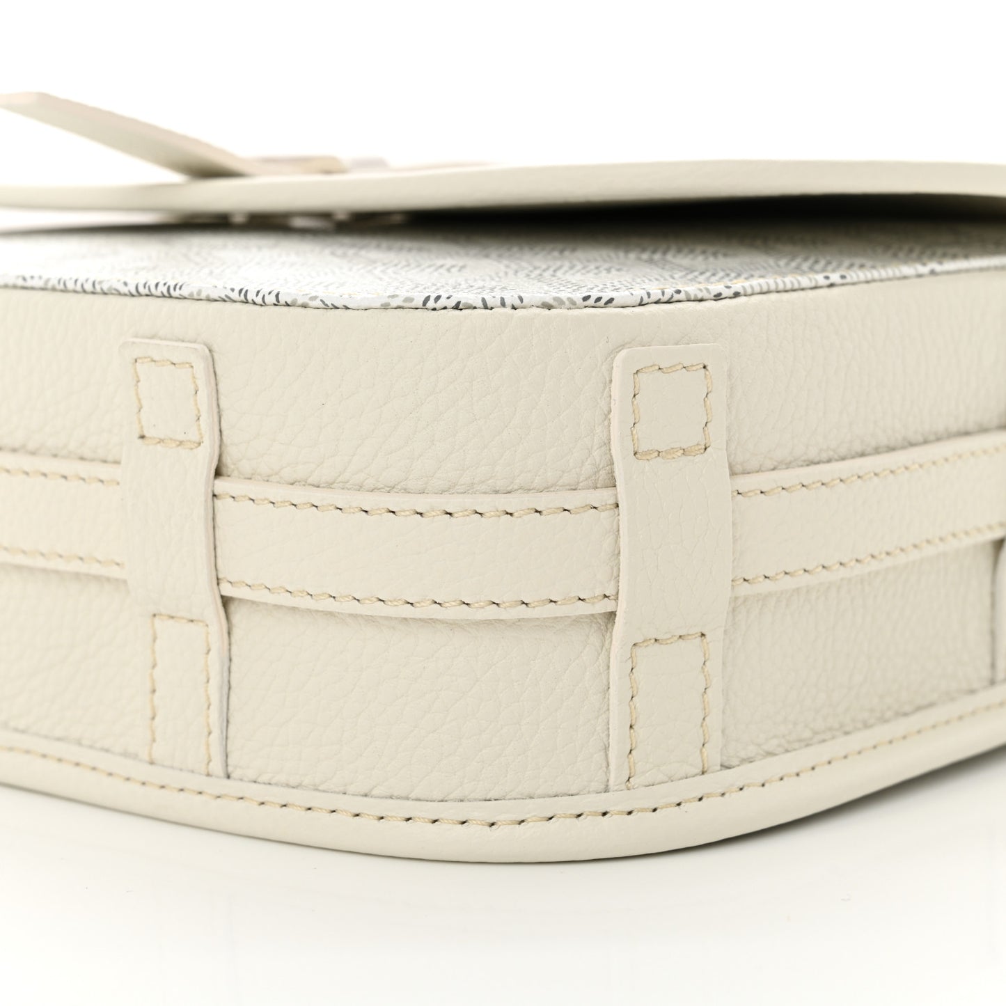 Goyardine Belvedere II PM Messenger Bag White