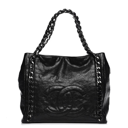 Chanel Glazed Caviar Modern Chain Tote Black 1 of 9