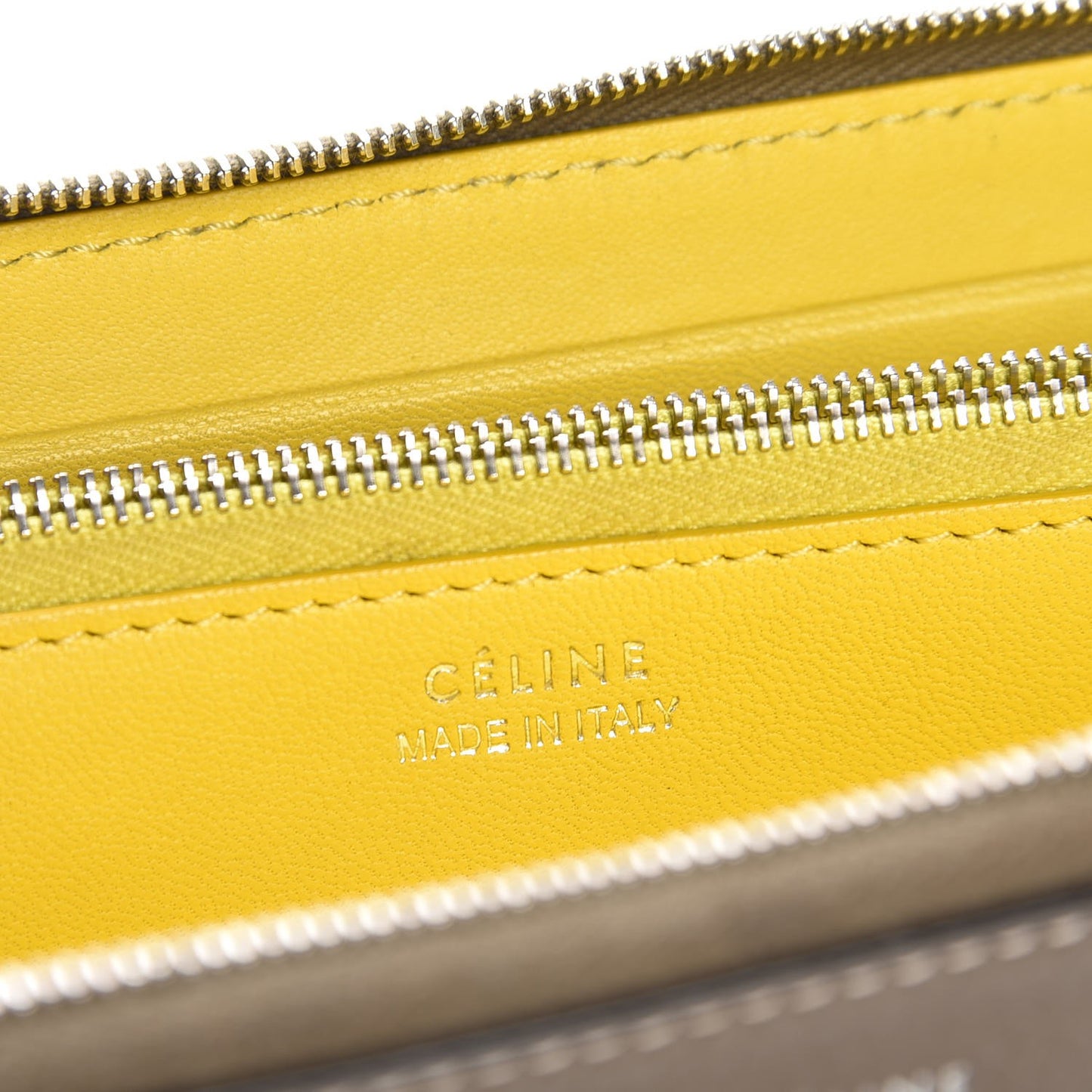 Drummed Calfskin Large Zip Around Multifunction Wallet Souris