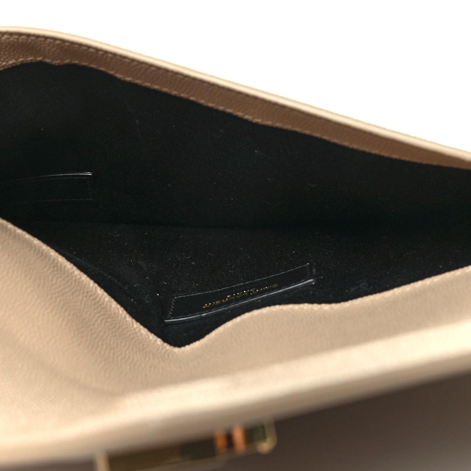Saint Laurent Grain De Poudre Uptown Pouch Dark Beige 5 of 11