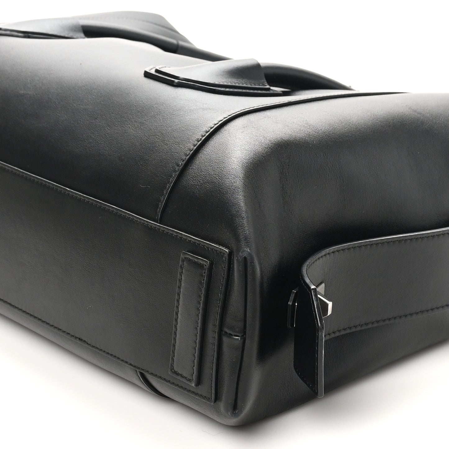 Smooth Calfskin Medium Antigona Soft Lock Duffle Bag Black