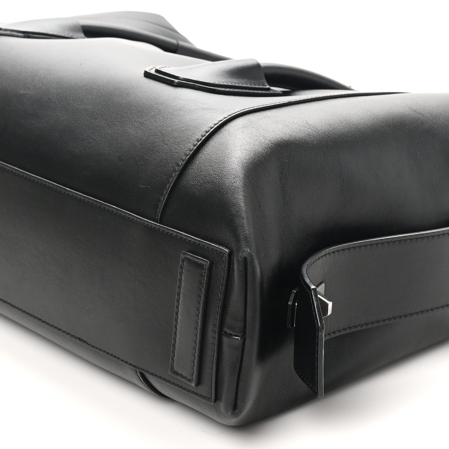 Givenchy Smooth Calfskin Medium Antigona Soft Lock Duffle Bag Black 9 of 9
