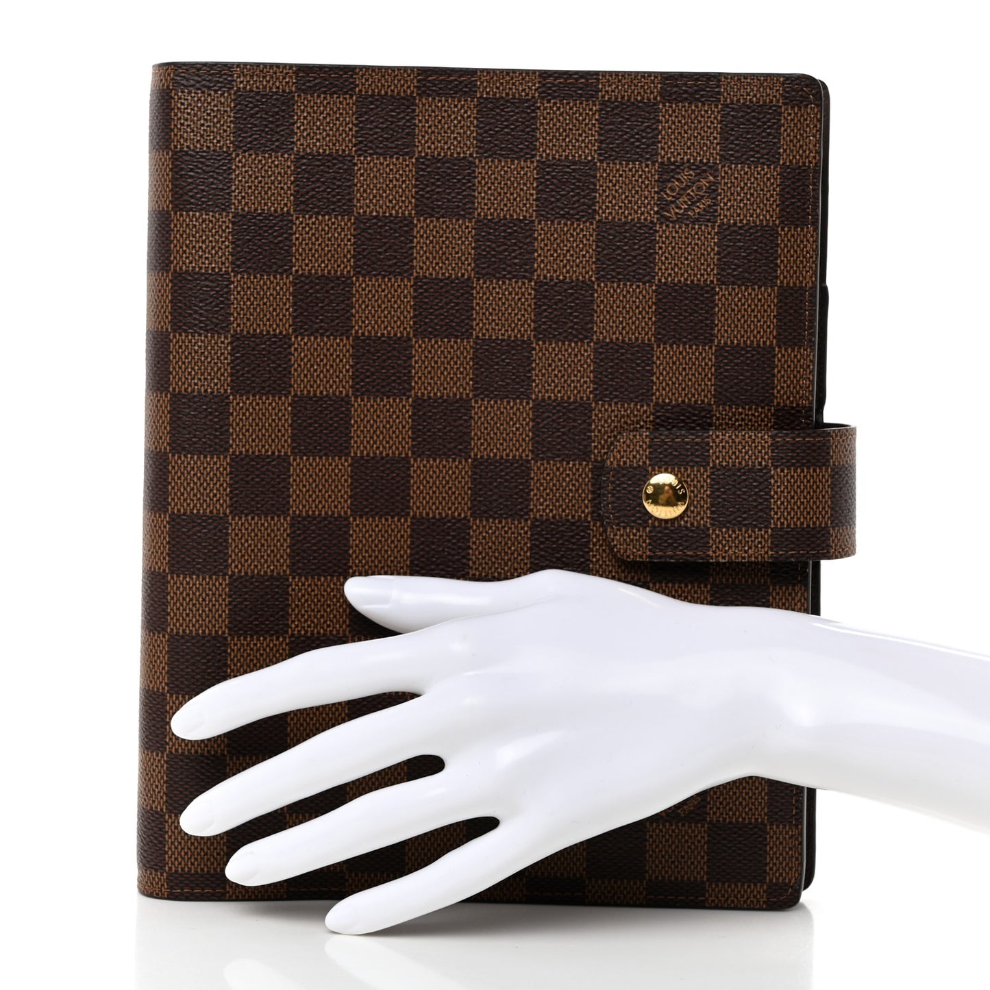 Damier Ebene Large Ring Agenda Cover