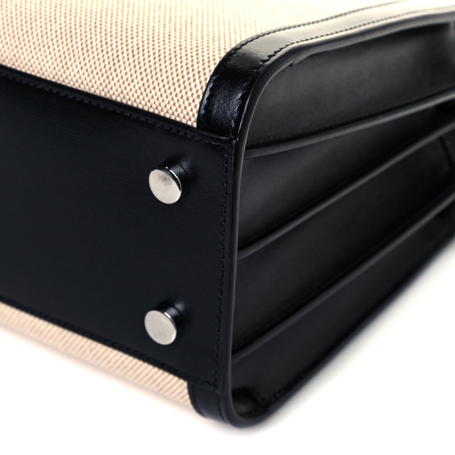 Saint Laurent Linen Calfskin Baby Sac De Jour Black 9 of 9