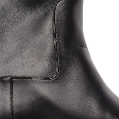 Louis Vuitton Calfskin Overdrive Flat High Boots 38.5 Black 10 of 10