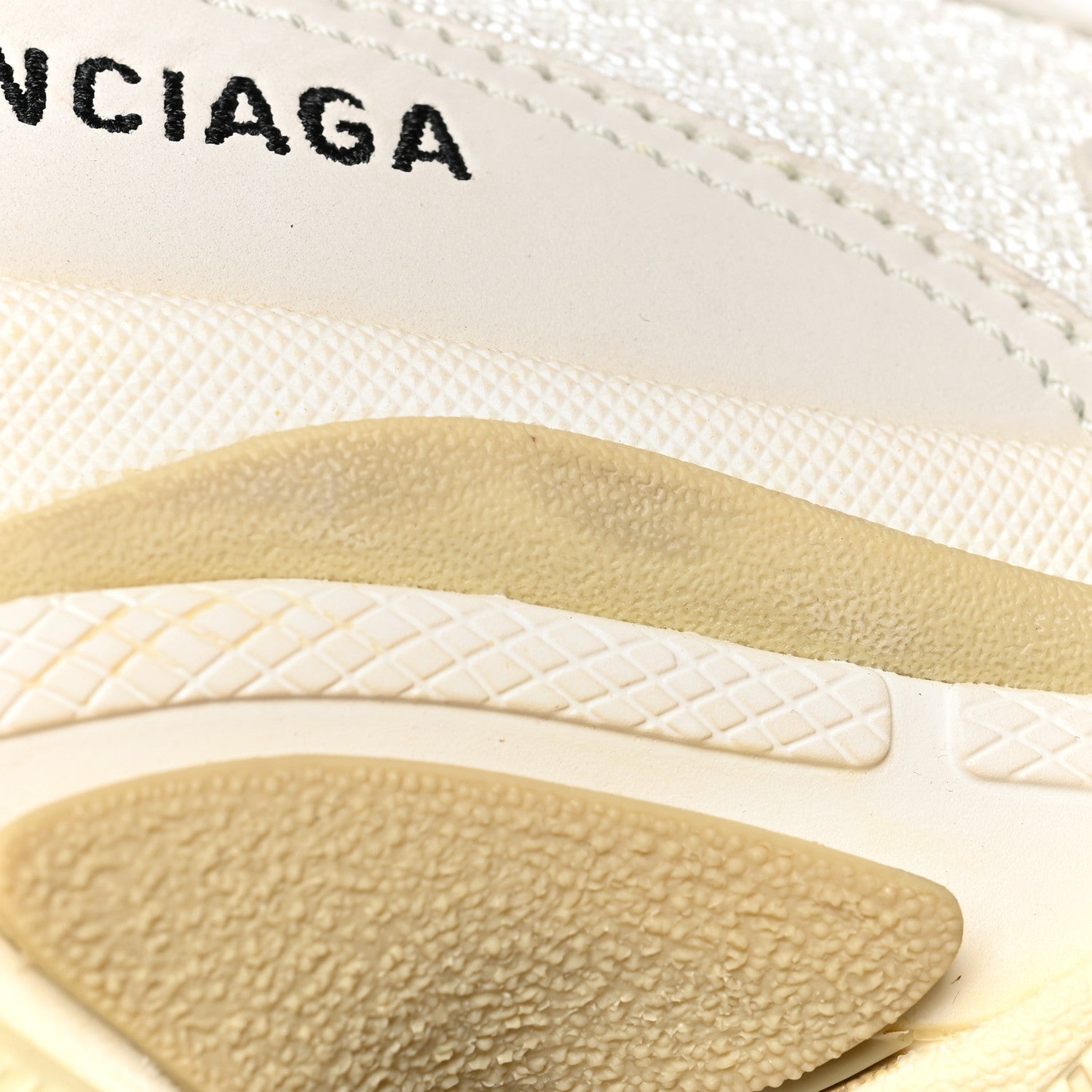 Balenciaga Fabric Mesh Womens Triple S Sneakers 39 White 8 of 8