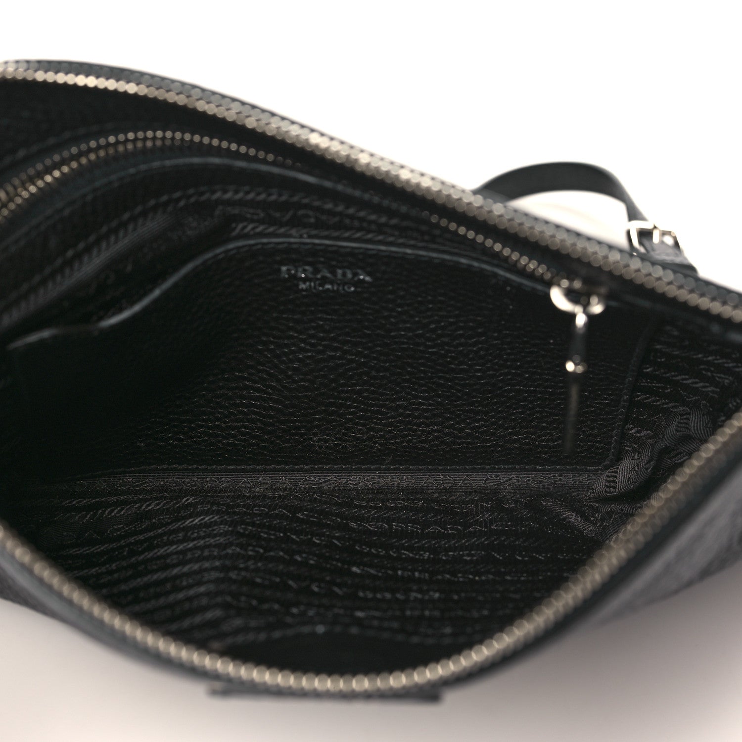 Prada Vitello Daino Crossbody Bag Black 4 of 7