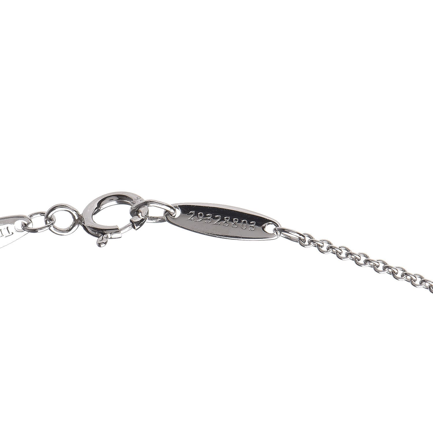 Tiffany Platinum Diamond .30ct Elsa Peretti Diamonds by the Yard Pendant Necklace 6 of 6