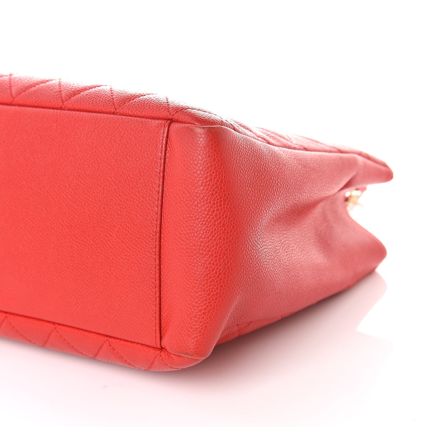Caviar Quilted Grand Shopping Tote GST Red