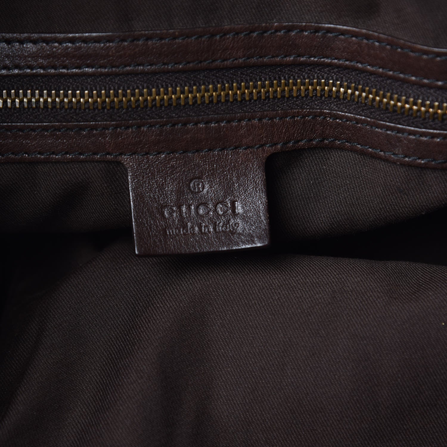 Gucci Monogram Large Jockey Hobo Dark Brown 6 of 16