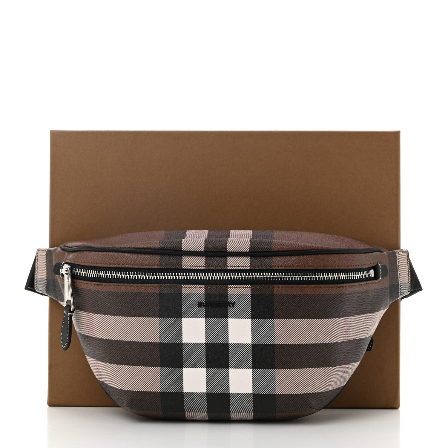 Burberry E-canvas Check Cason Bum Bag Dark Birch Brown 12 of 12