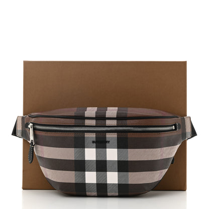 Burberry E-canvas Check Cason Bum Bag Dark Birch Brown 12 of 12