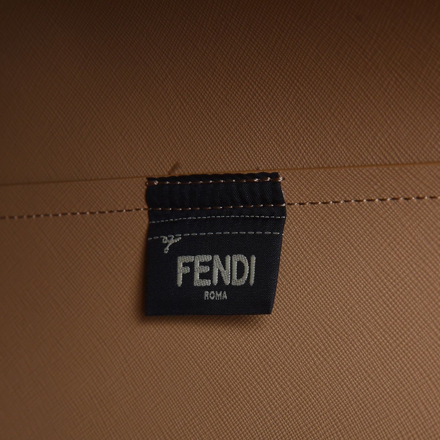 Fendi Vitello Hypnoteyes Shopping Tote Cuoio 7 of 8