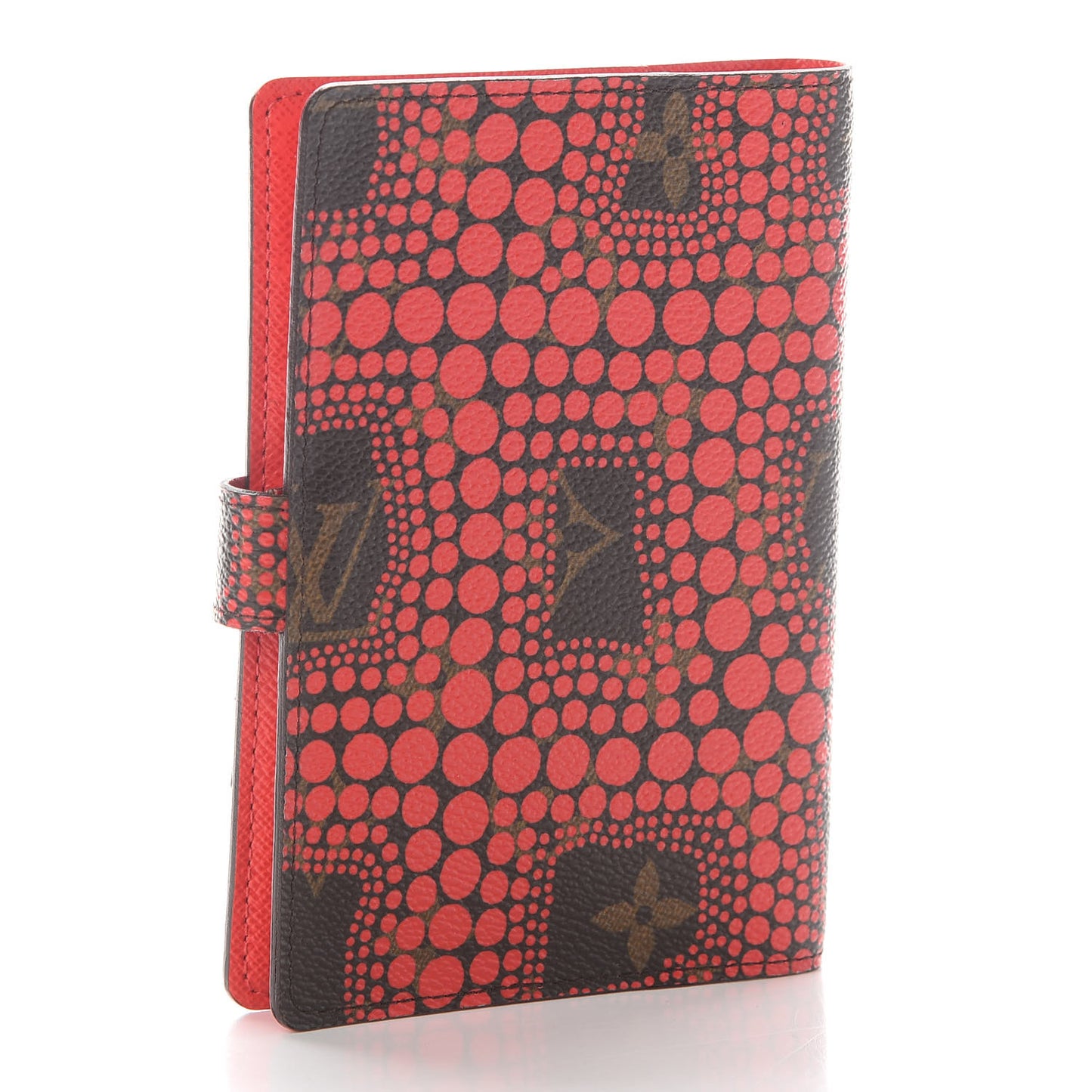 Monogram Kusama Town Small Ring Agenda Cover Red