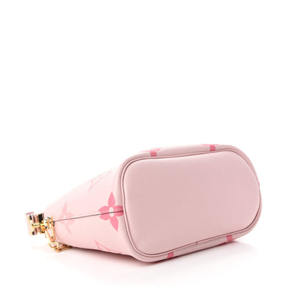Louis Vuitton Empreinte Monogram Giant By The Pool Marshmallow Hobo PM Bouton De Rose 4 of 11