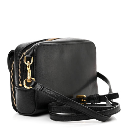 Christian Dior Goatskin Double Saddle Pouch Black 2 of 9