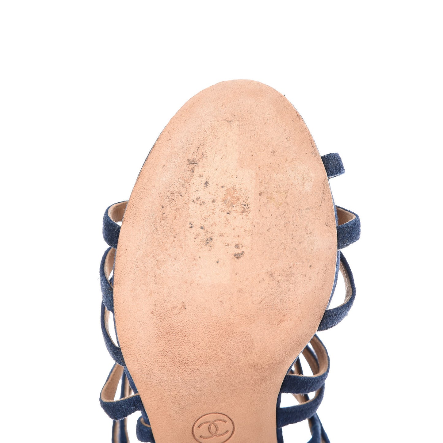Suede Cork Sandals 37 Dark Blue
