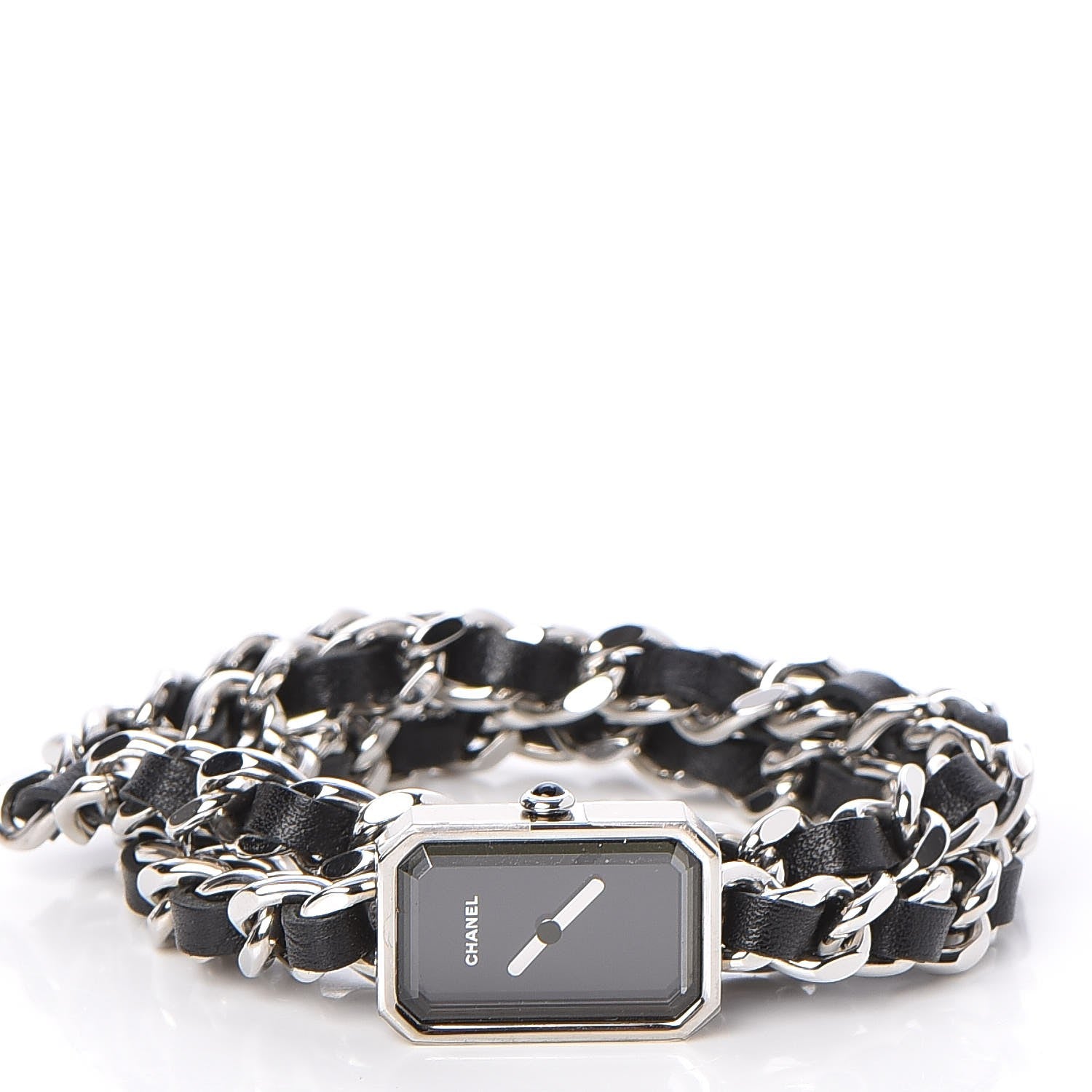 Chanel Stainless Steel Lambskin 16mm Premiere Rock Triple Row Quartz Watch Black 3 of 7