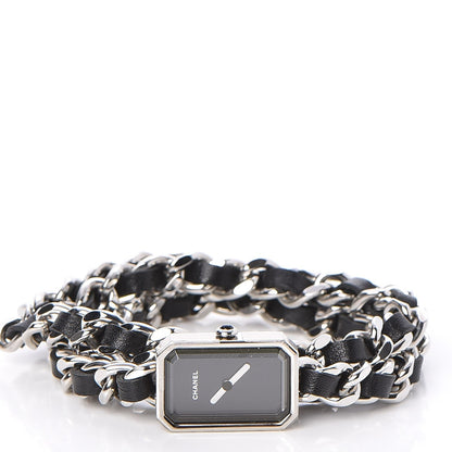 Chanel Stainless Steel Lambskin 16mm Premiere Rock Triple Row Quartz Watch Black 3 of 7