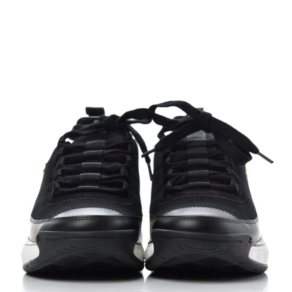 Chanel Velvet Calfskin Mixed Fibers CC Sneakers 37 Black 2 of 13