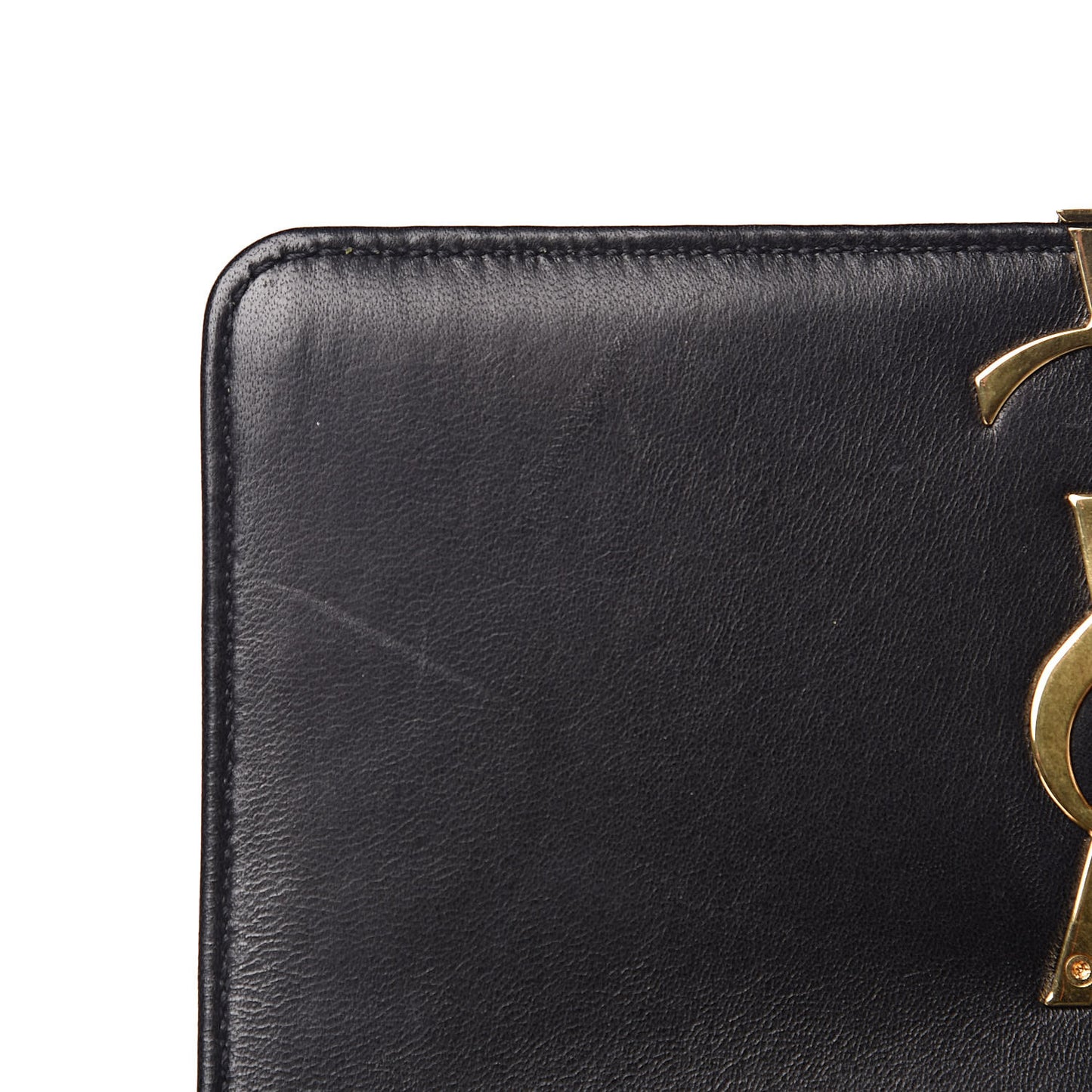 Lambskin Matelasse Monogram Medium Vicky Chain Bag Black
