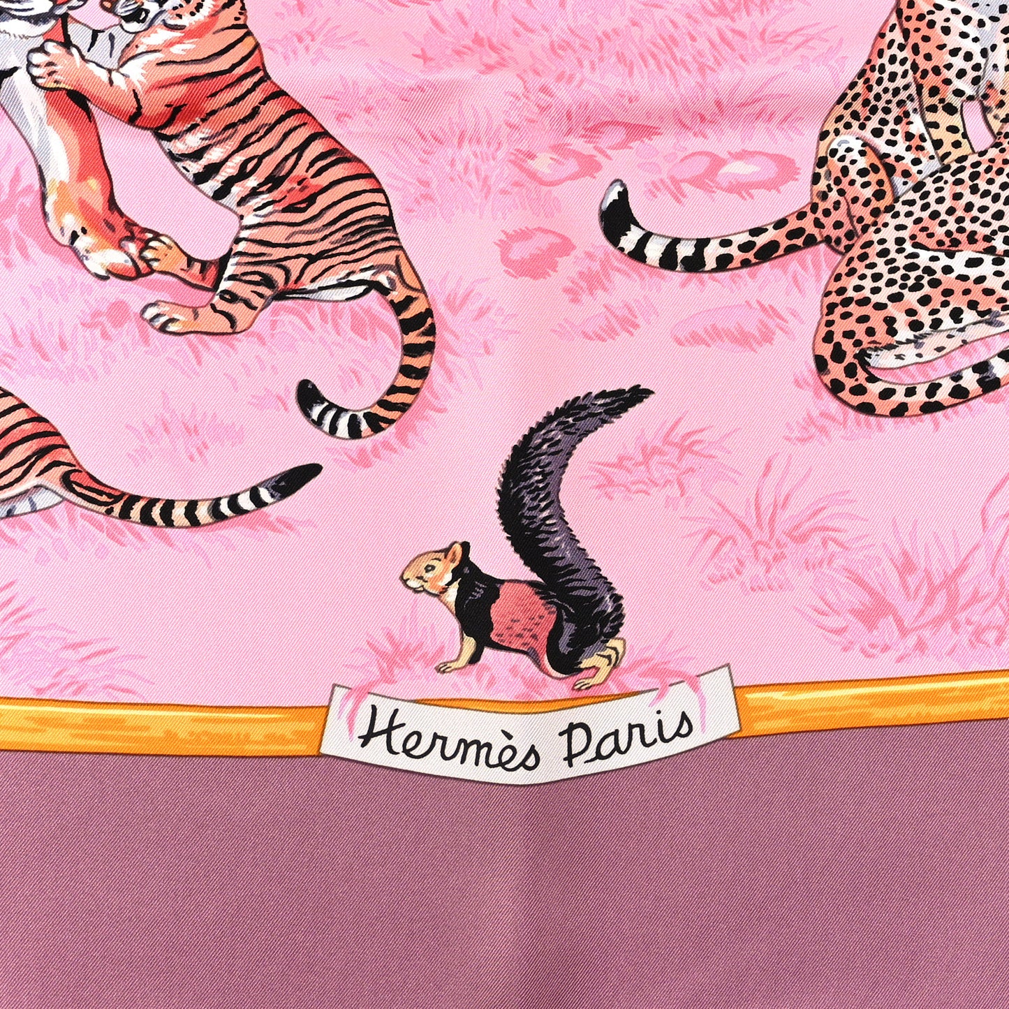 Silk Tendresse Feline Scarf 90