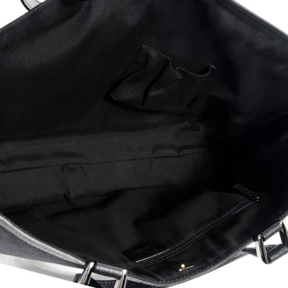 Gucci Denim Monogram Large Abbey Tote Black 5 of 7