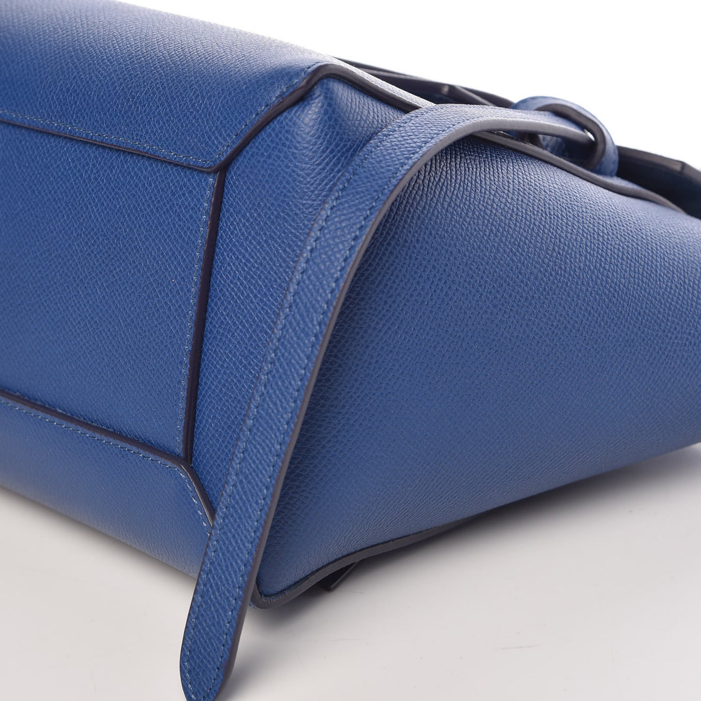 Baby Grained Calfskin Micro Belt Bag Lazuli