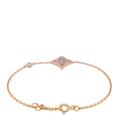 Louis Vuitton 18K Pink Gold Diamond Pink Mother of Pearl Color Blossom BB Star Bracelet 2 of 3