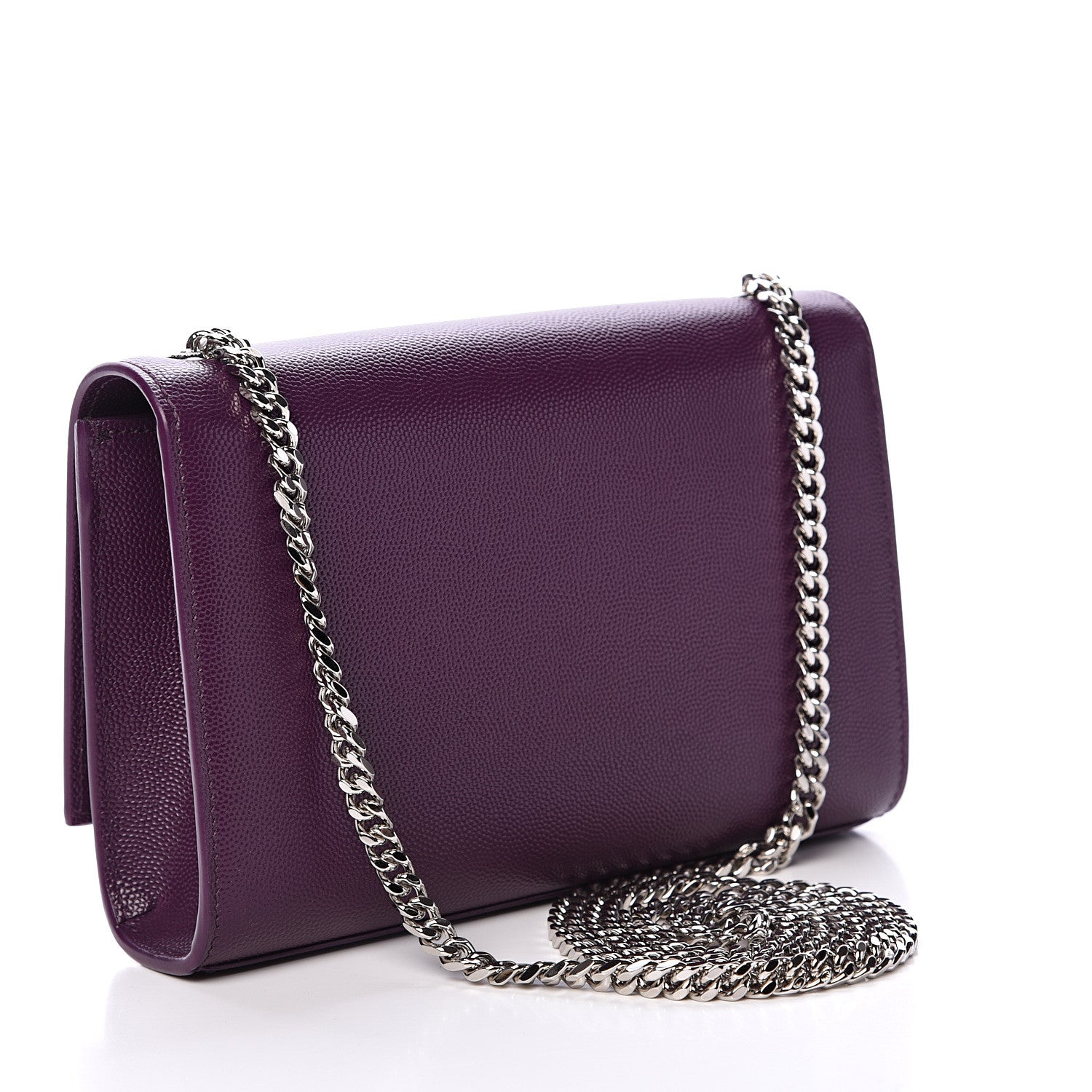Saint Laurent Grain De Poudre Small Monogram Kate Satchel Lilac 2 of 11