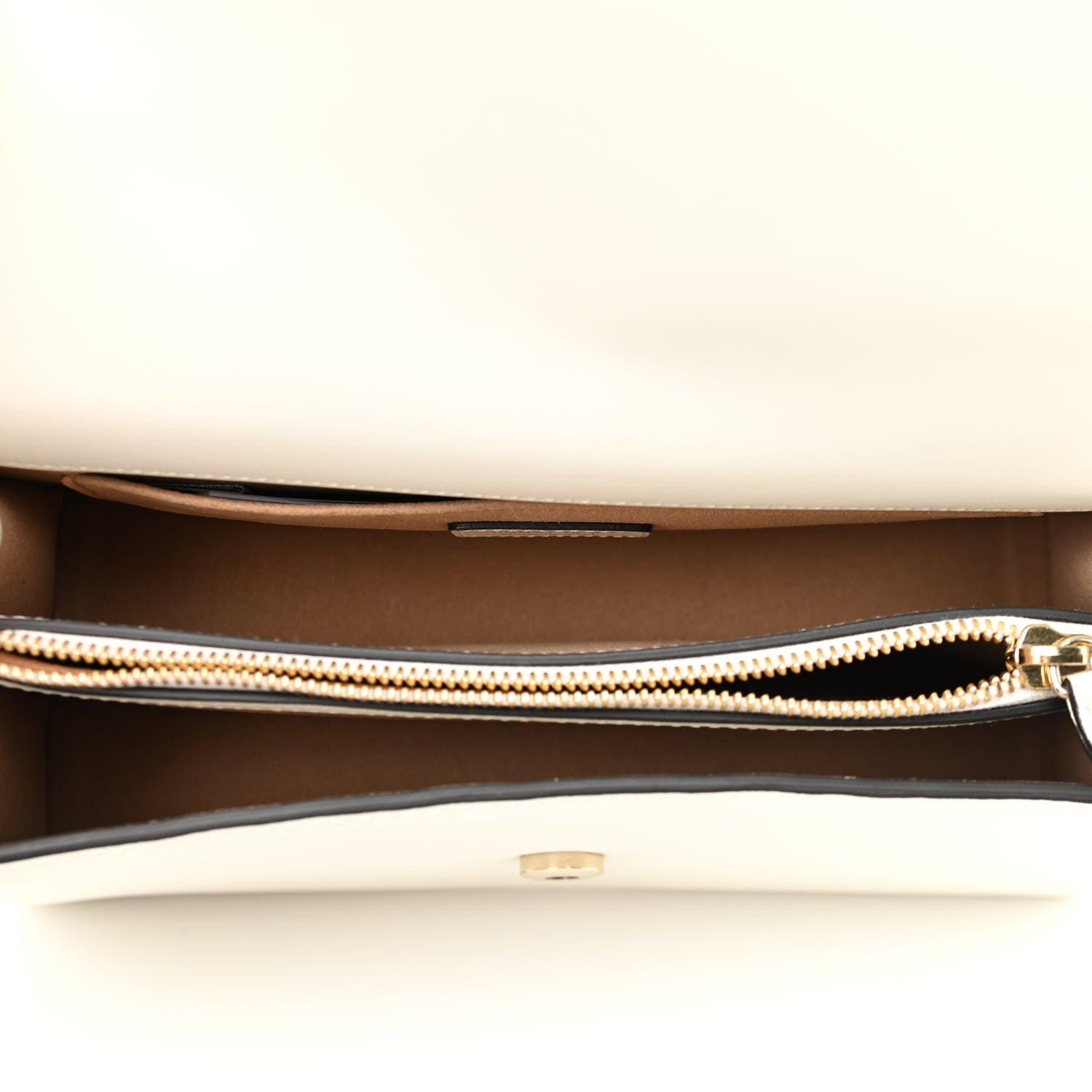 Jimmy Choo Shiny Calfskin Medium Varenne Shoulder Bag Latte 5 of 12