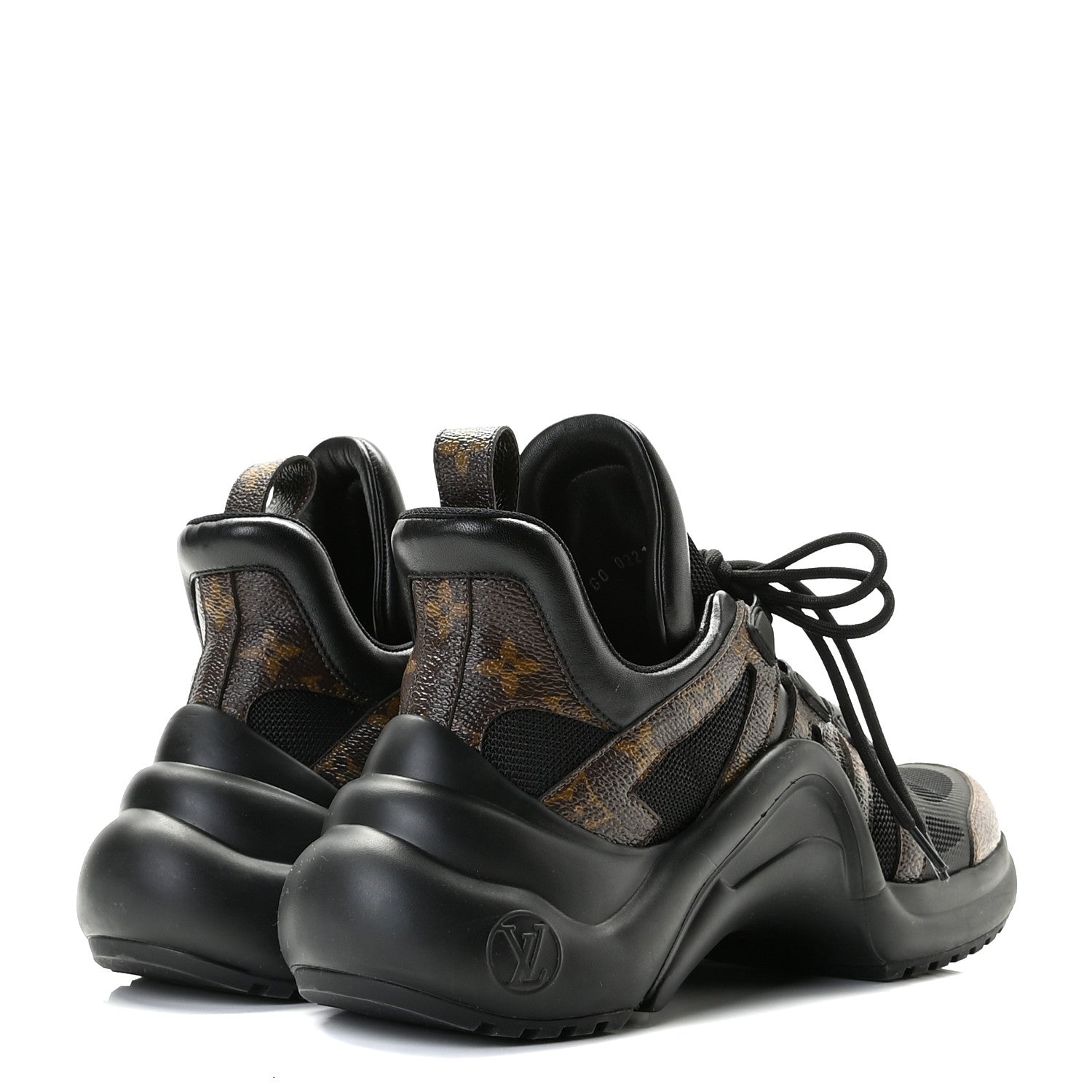 Louis Vuitton Calfskin Patent Monogram LV Archlight Sneakers 40 Black 4 of 13