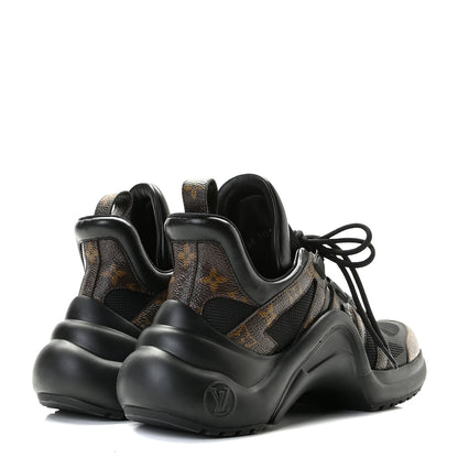 Louis Vuitton Calfskin Patent Monogram LV Archlight Sneakers 40 Black 4 of 13
