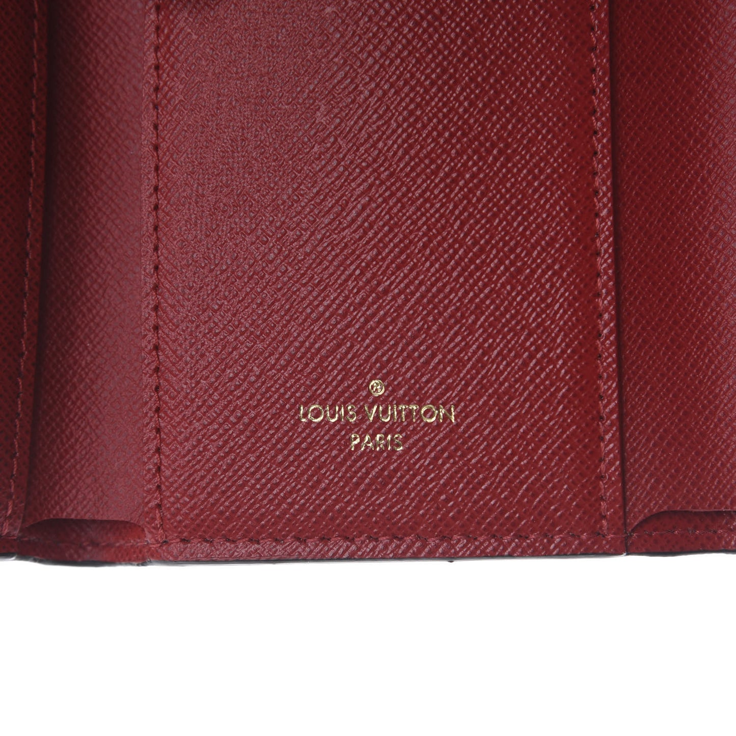 Damier Ebene Victorine Wallet Red