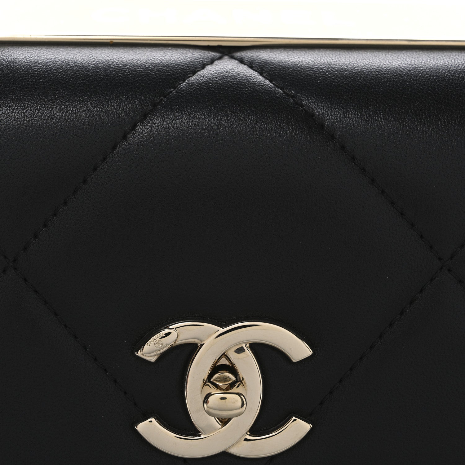 Chanel Lambskin Quilted Small Trendy CC Top Handle Flap Black 8 of 10