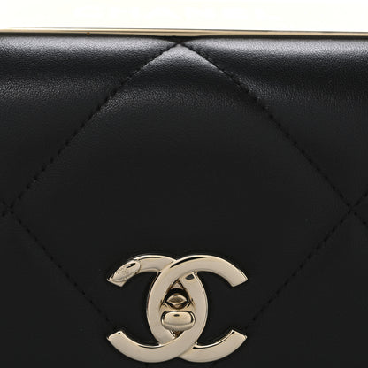 Chanel Lambskin Quilted Small Trendy CC Top Handle Flap Black 8 of 10