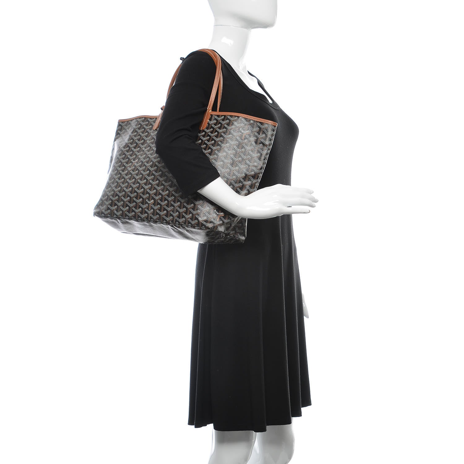 Goyard Goyardine Saint Louis PM Black Gold 2 of 11