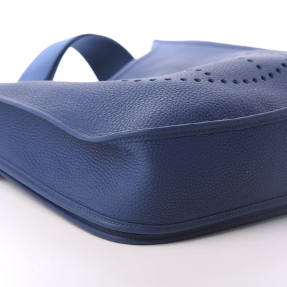 Hermes Taurillon Clemence Evelyne III GM Deep Blue 8 of 9