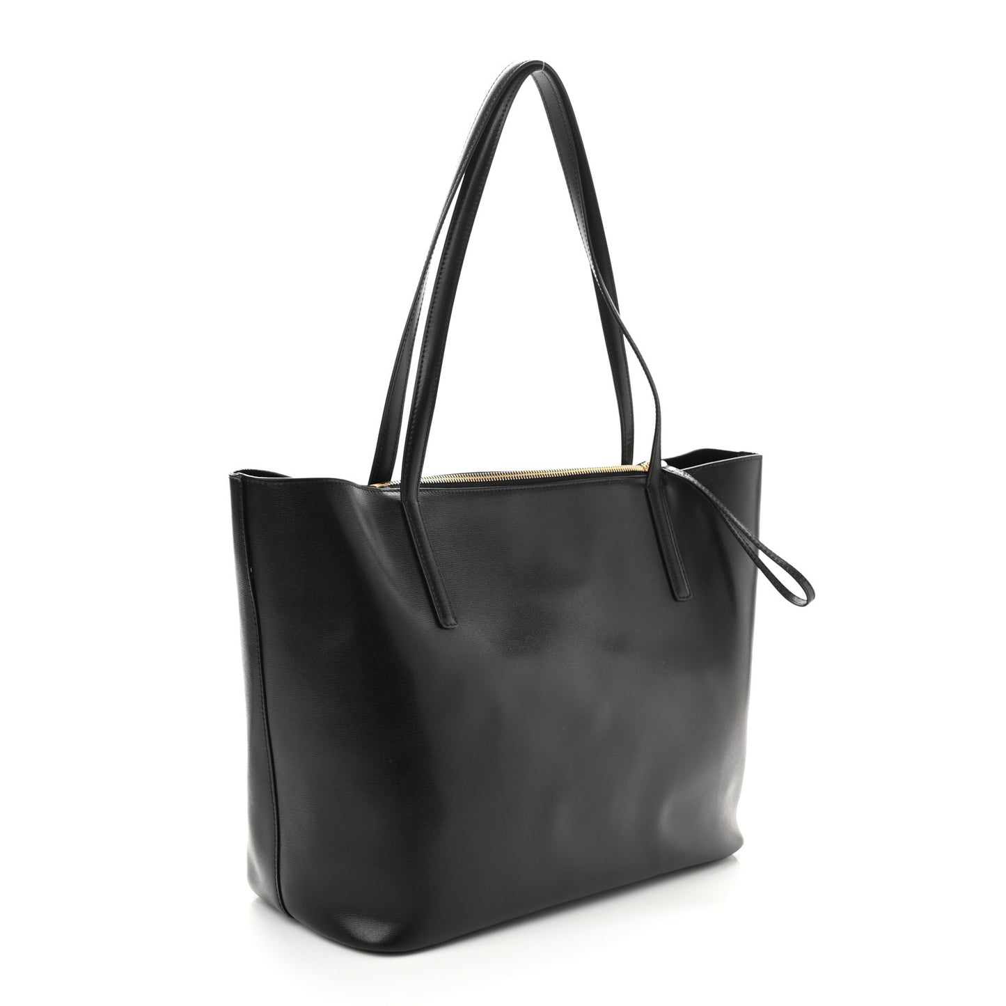 Calfskin Medium Gancini Tote Black