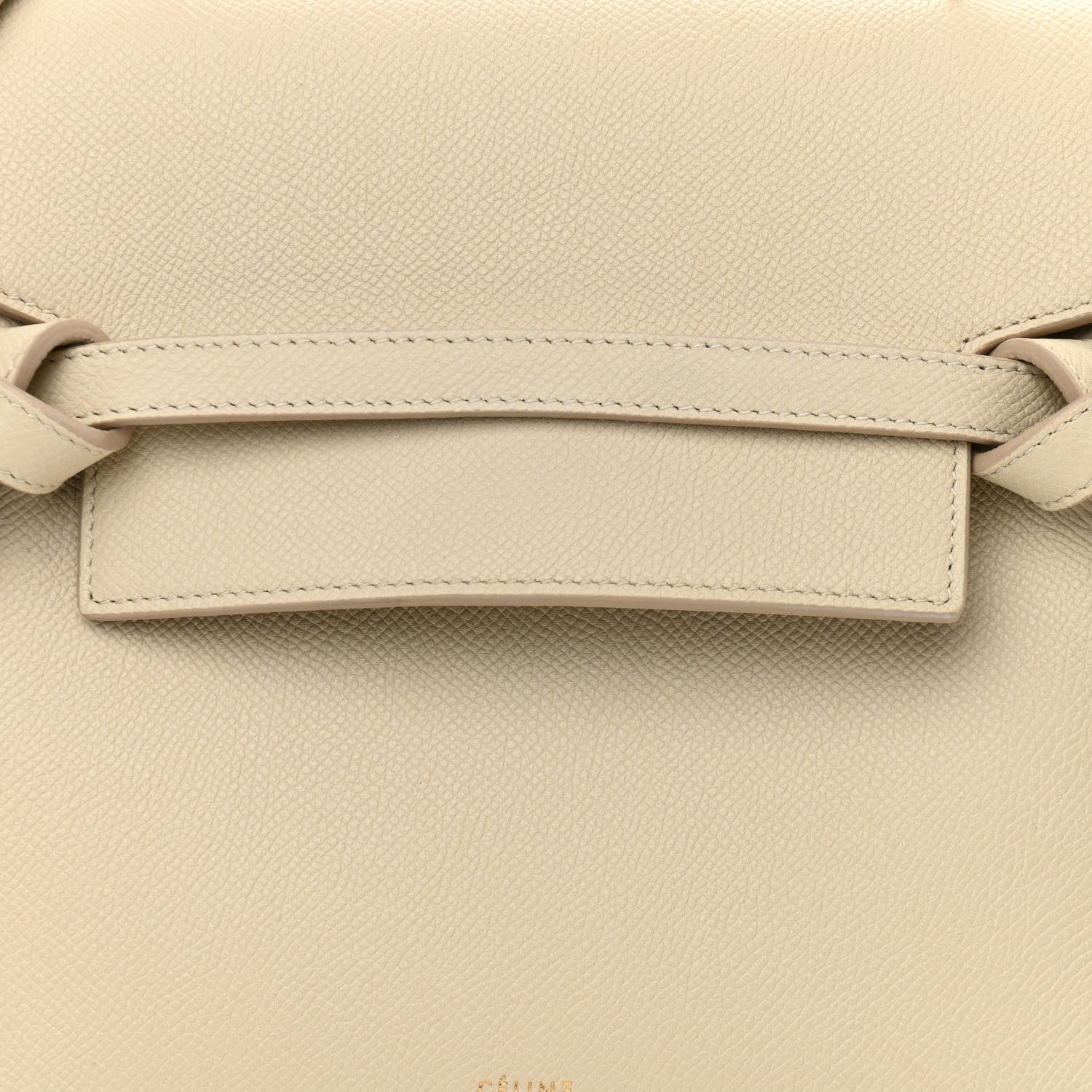 Celine Grained Calfskin Nano Belt Bag Linen 8 of 10
