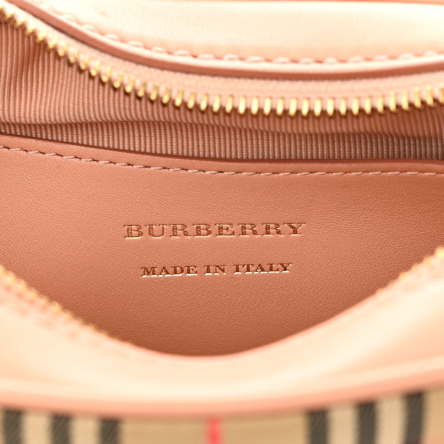 Burberry Smooth Calfskin 1983 Knight Check Link Bum Bag Pale Orchid 6 of 9