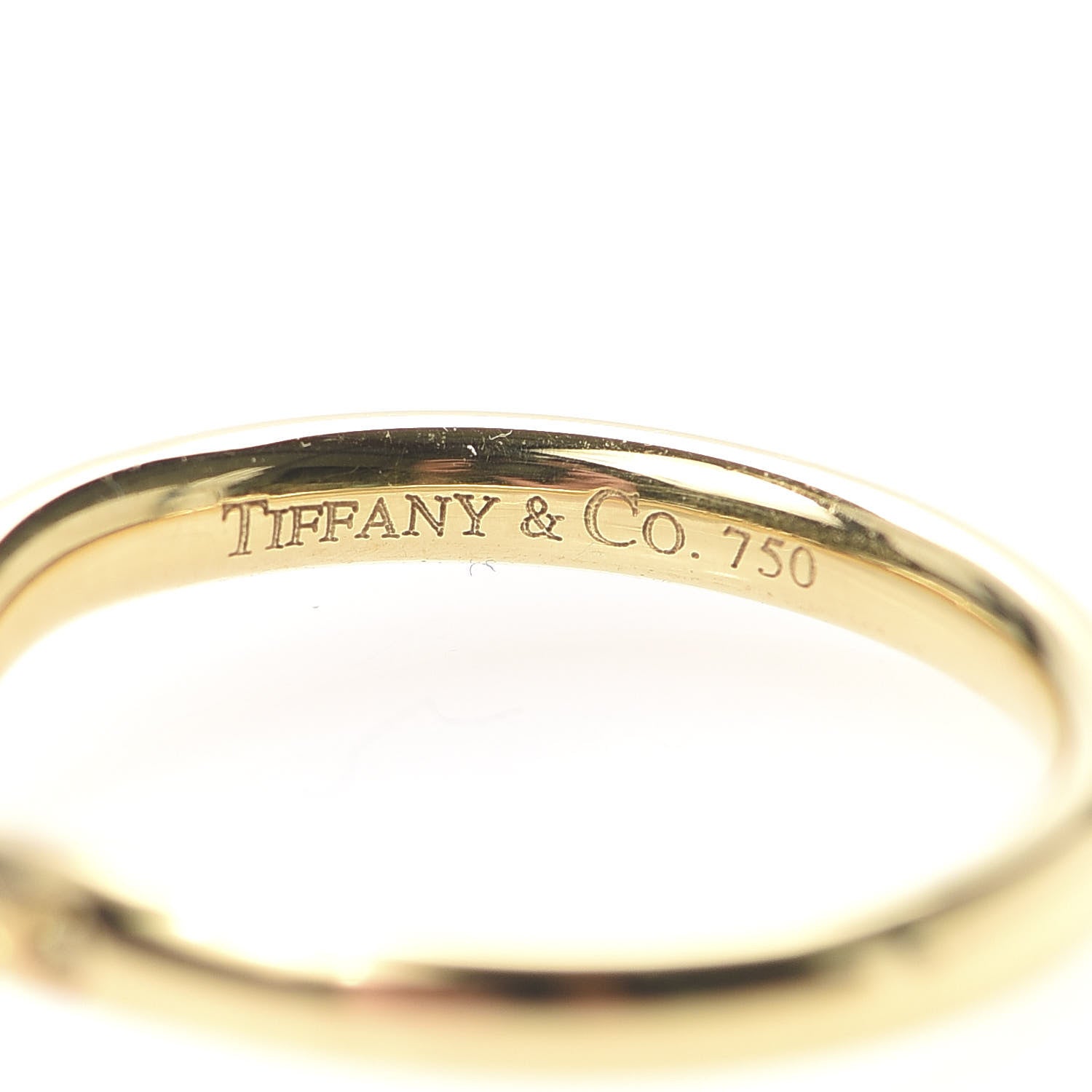 Tiffany 18K Yellow Gold Yellow Diamond Elsa Peretti Wedding Band Ring 47 4 5 of 6