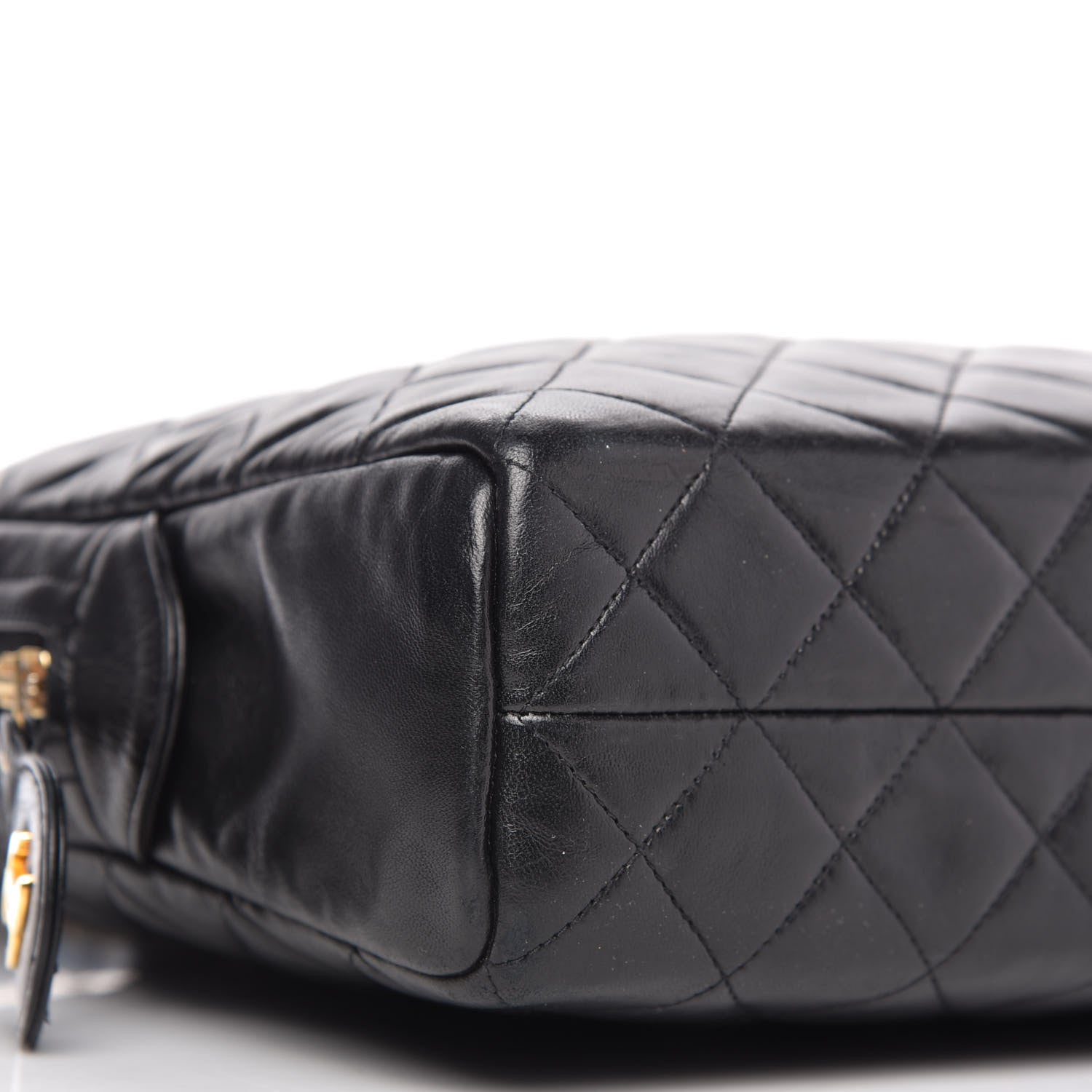 Chanel Lambskin Quilted Shoulder Bag Black 6 of 9